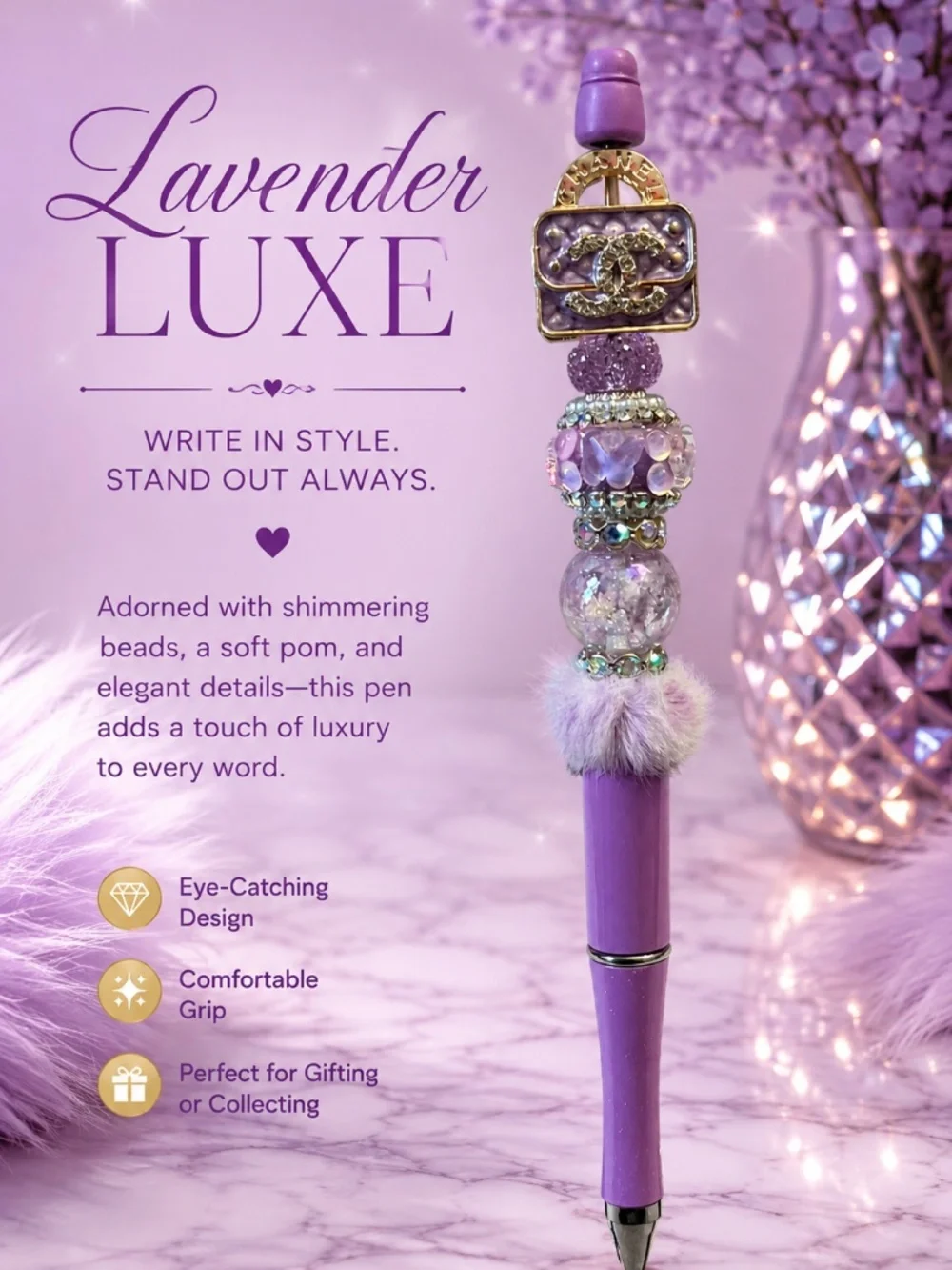 Lavender Glam Pen
